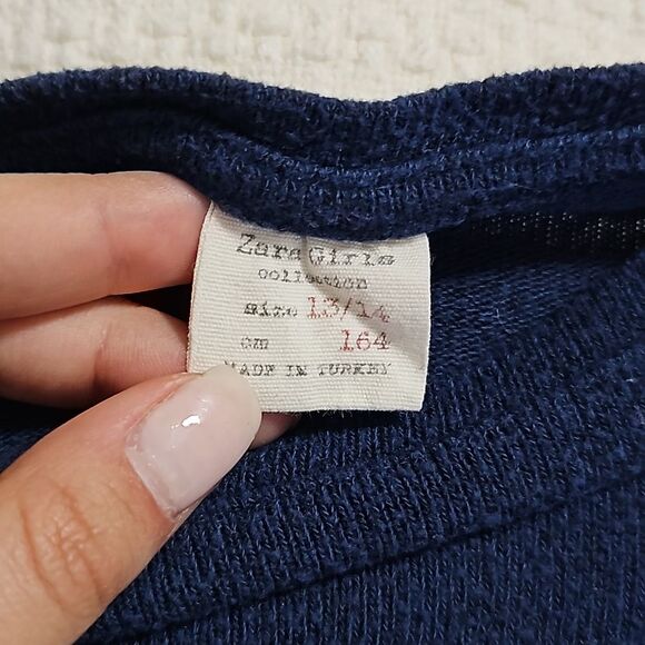 Zara Girl Knit Sweater, Size 13/14 - Picture 3 of 3
